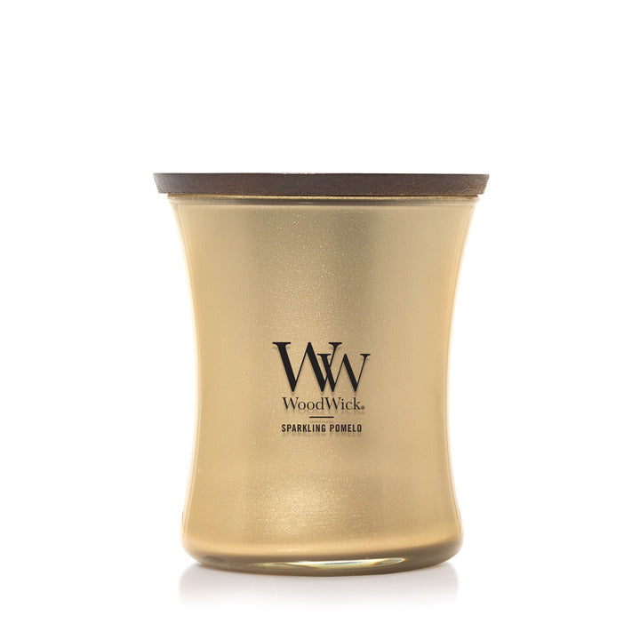 WoodWick Precious Metals Sparkling Pomelo Medium Candle