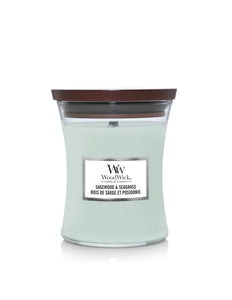 WoodWick Sagewood & Seagrass Medium Candle