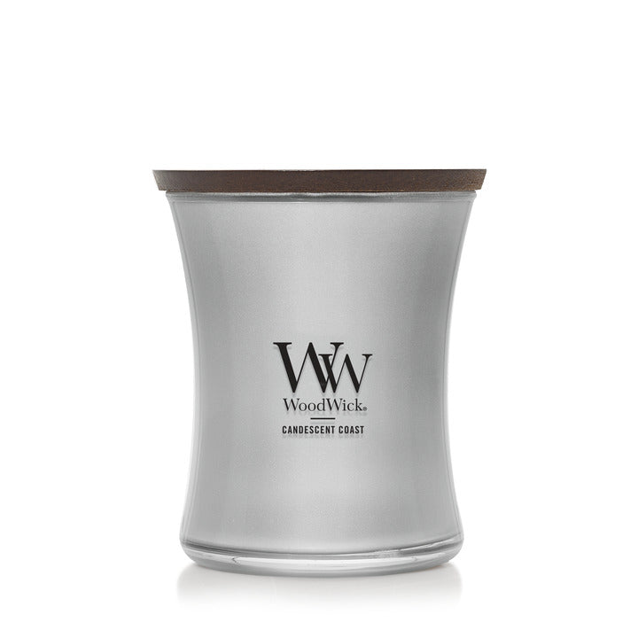 WoodWick Precious Metals Candescent Coast Medium Candle