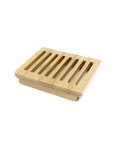 Scents & Soaps Soap Dish Wood Grooves