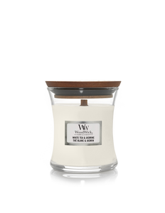 WoodWick White Tea & Jasmine Mini Candle