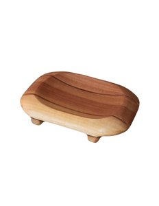 Scents & Soaps Soap Dish Wood Oval