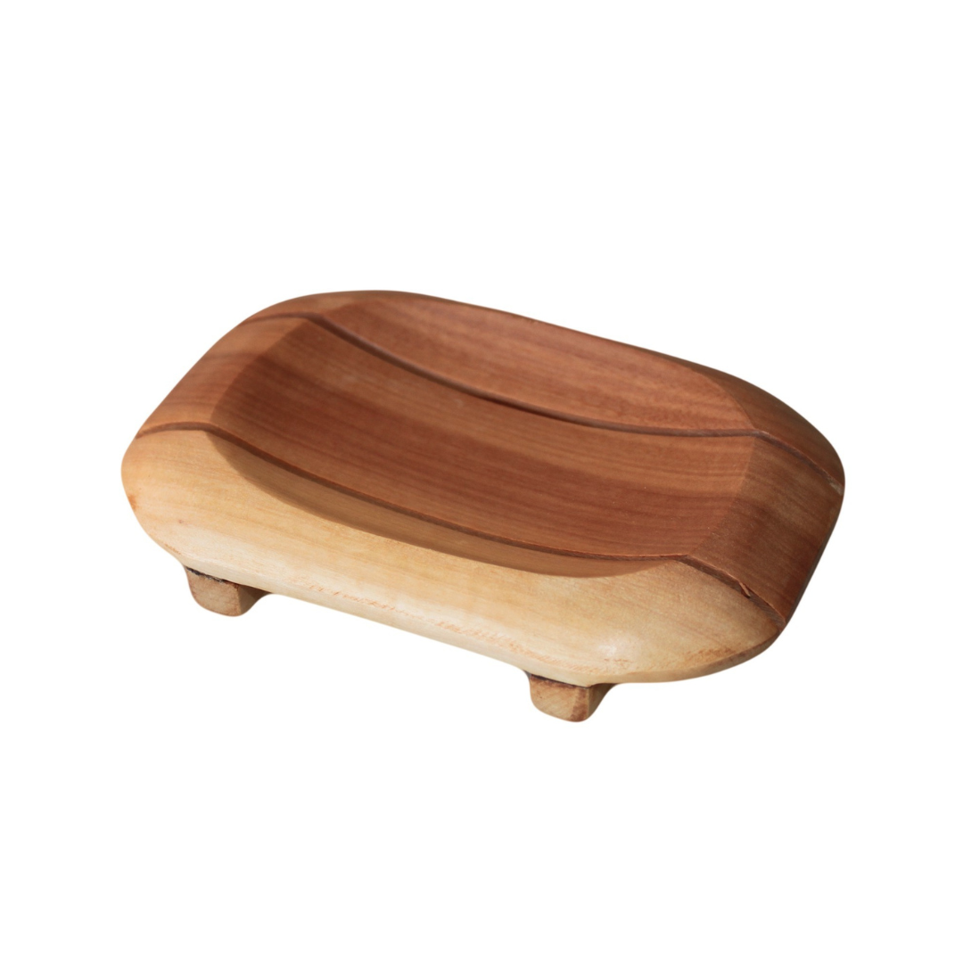 Scents & Soaps Soap Dish Wood Oval