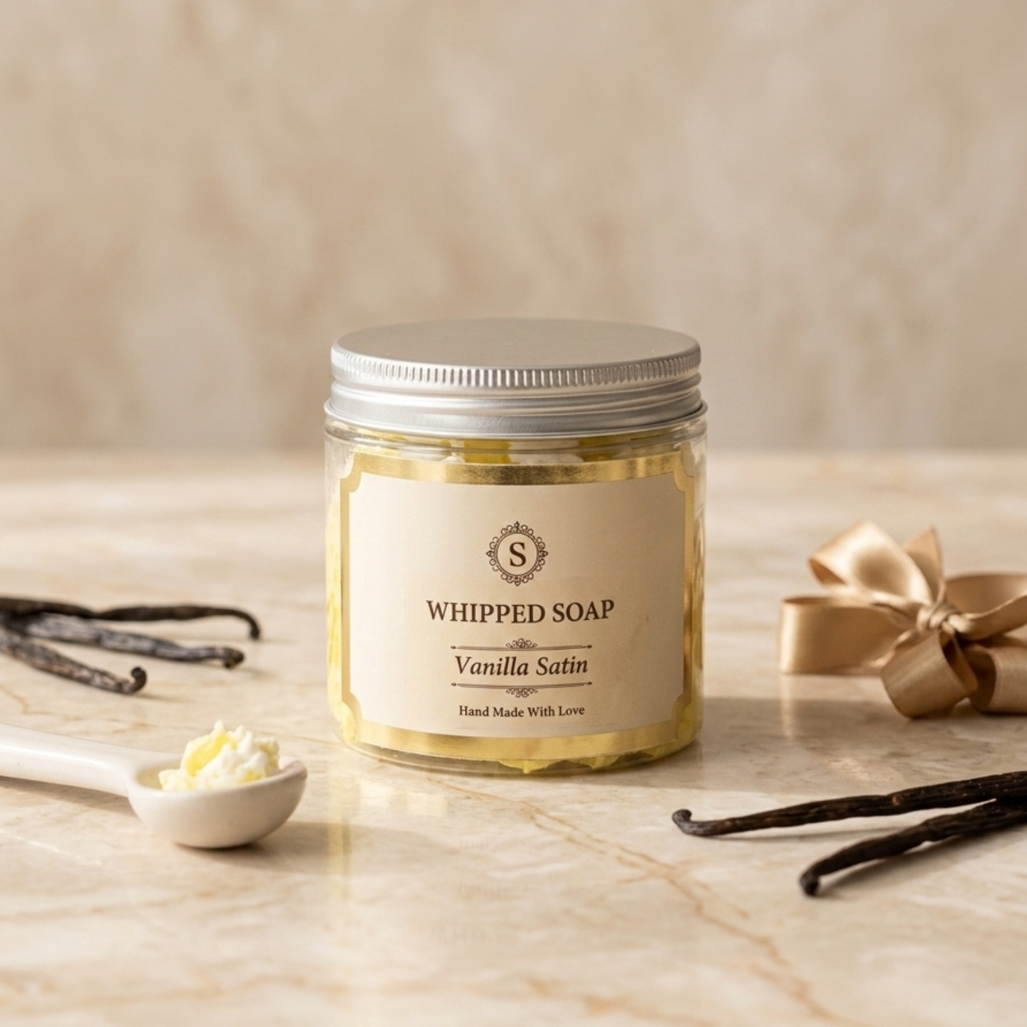 Scents & Soaps Whipped Soap Vanilla Satin 120g