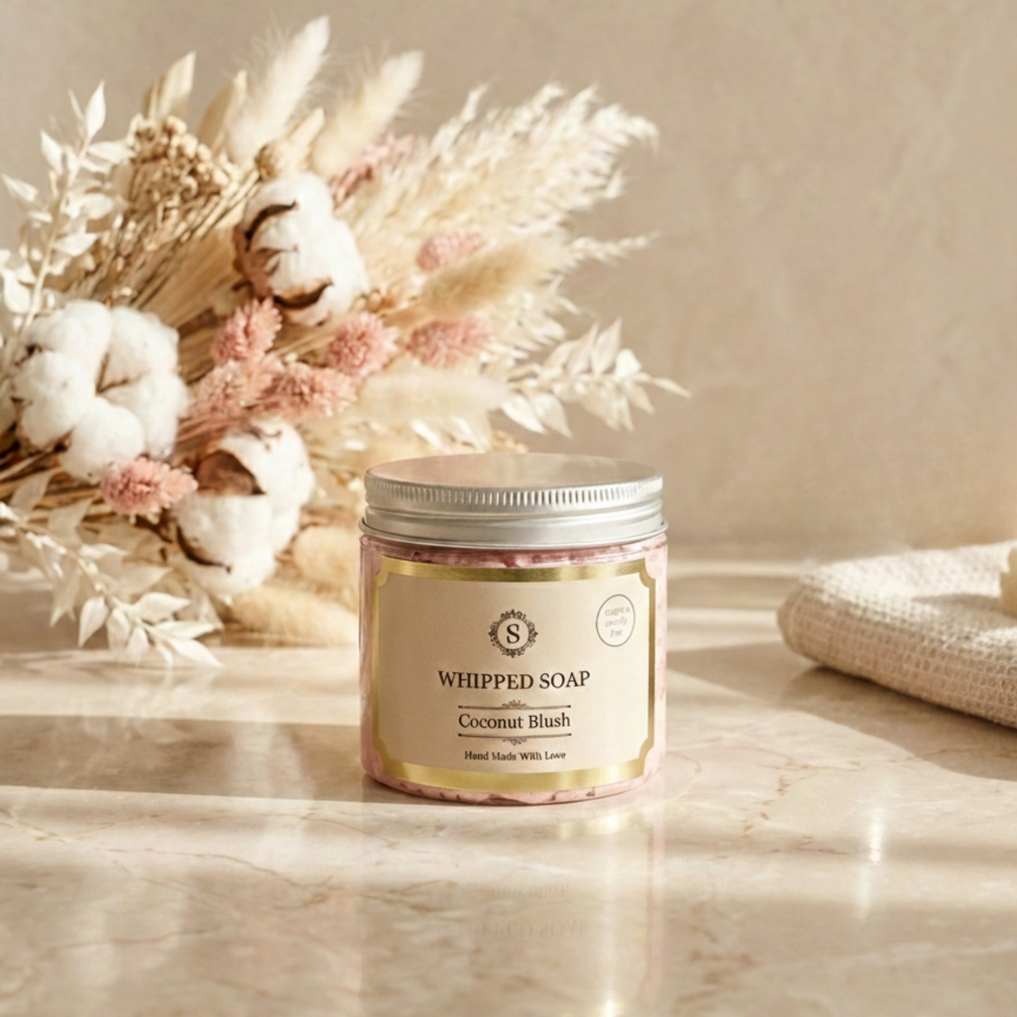 Scents & Soaps Whipped Soap Coconut Blush 120g