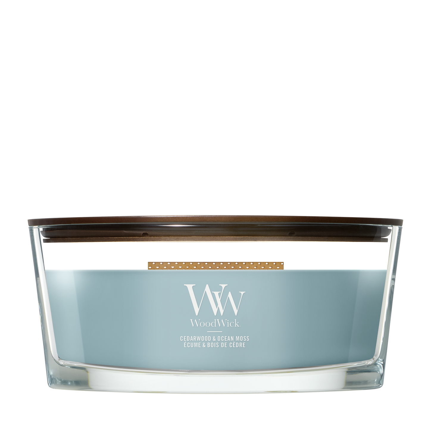 WoodWick Cedarwood & Ocean Moss Ellipse Candle