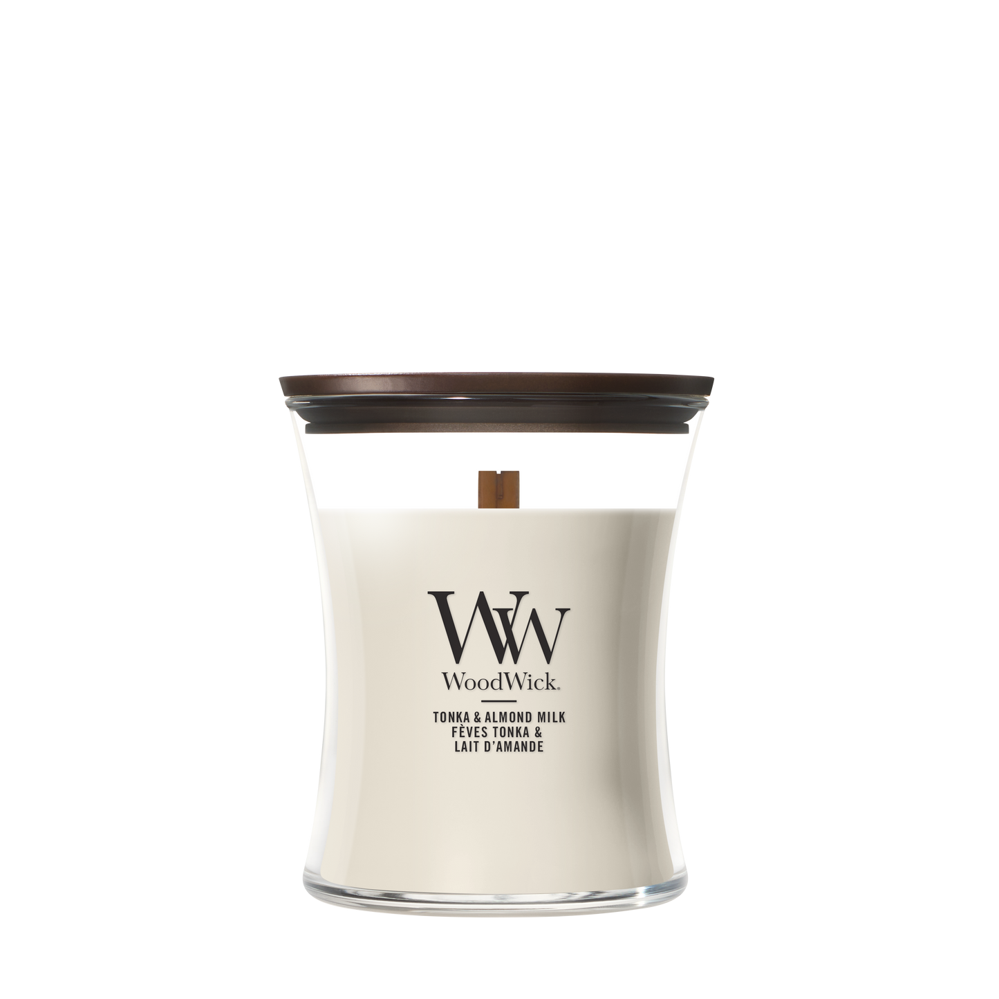 WoodWick Tonka & Almond Milk Medium Candle