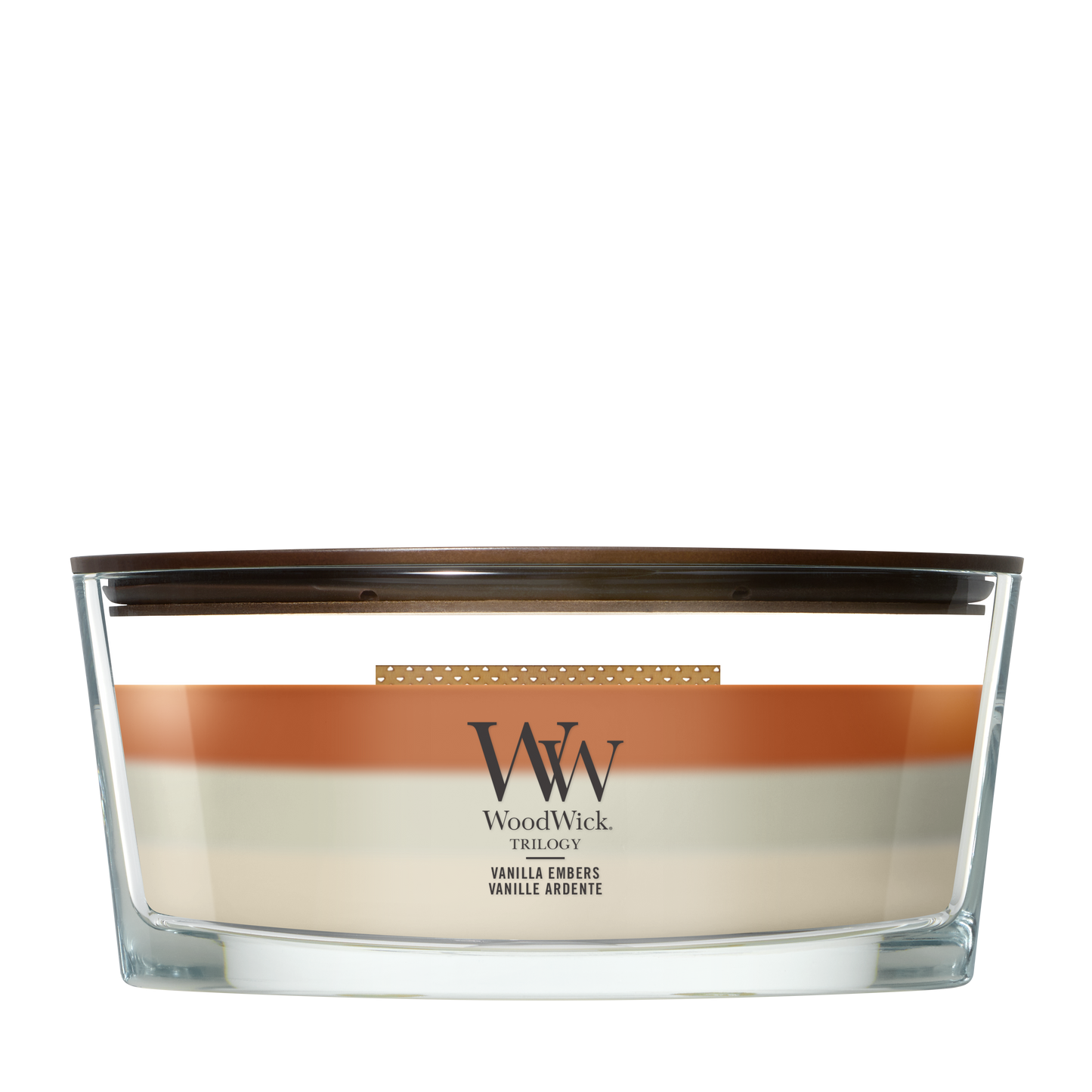 WoodWick Vanilla Embers Ellipse Trilogy Candle