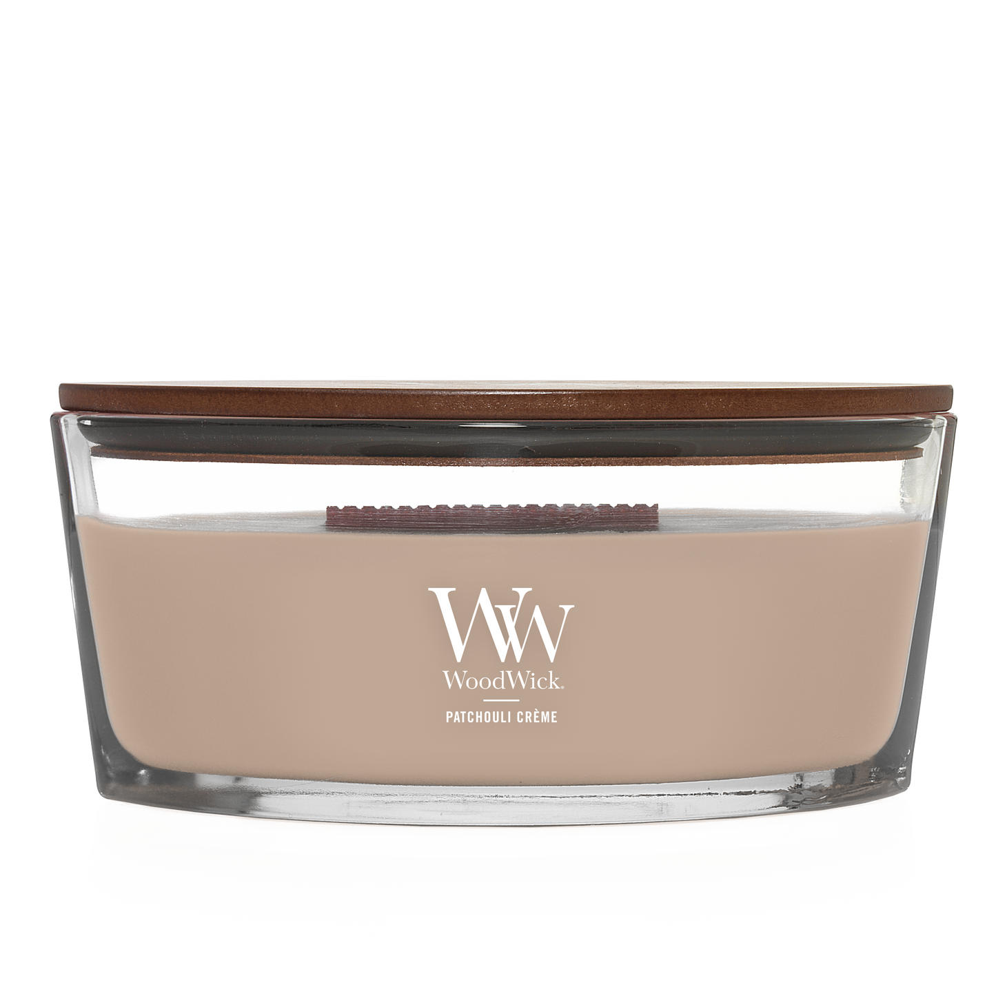 WoodWick Patchouli Crème Ellipse Candle - Yankee Candle & WoodWick