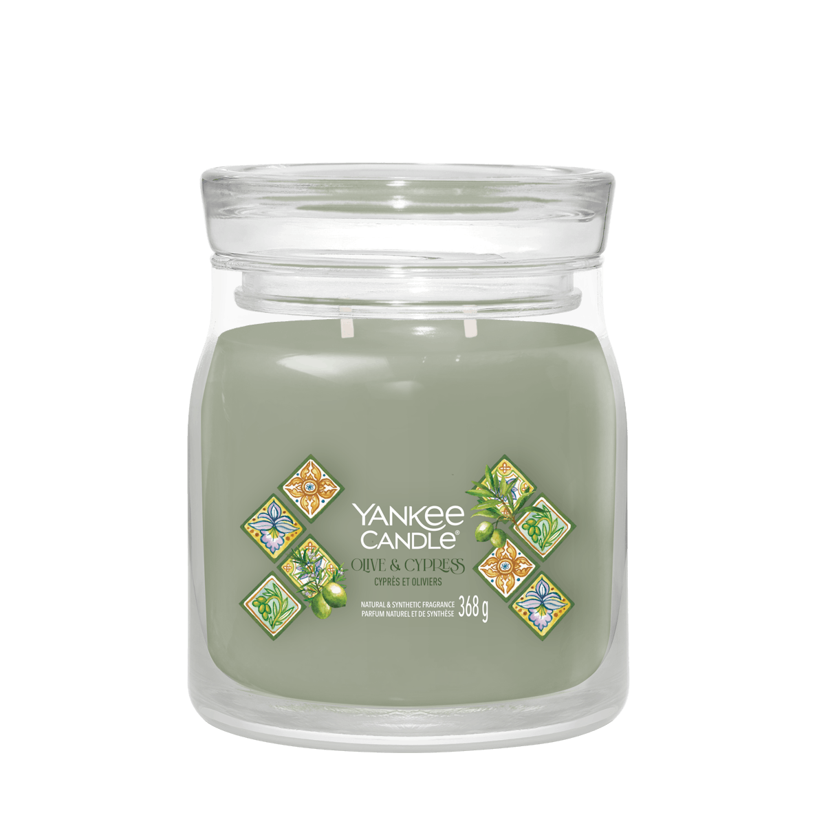 Yankee Candle Olive & Cypress Medium Jar