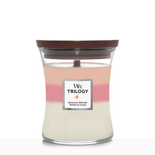WoodWick Trilogy Blooming Orchard Medium Candle