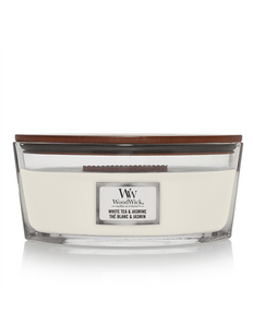 WoodWick White Tea & Jasmine Ellipse Candle