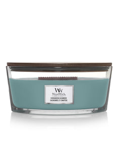 WoodWick Evergreen Cashmere Ellipse Candle bestellen