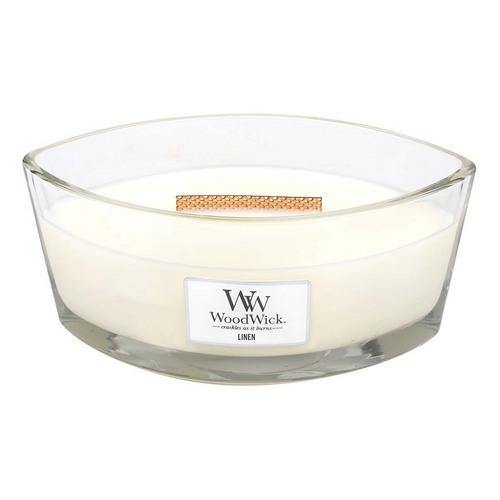 WoodWick Linen Ellipse Candle
