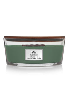 WoodWick Mint Leaves & Oak Ellipse Candle