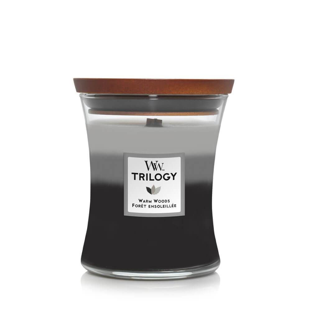 WoodWick Trilogy Warm Woods Medium Candle bestellen
