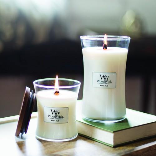 WoodWick White Teak Large Candle bestellen