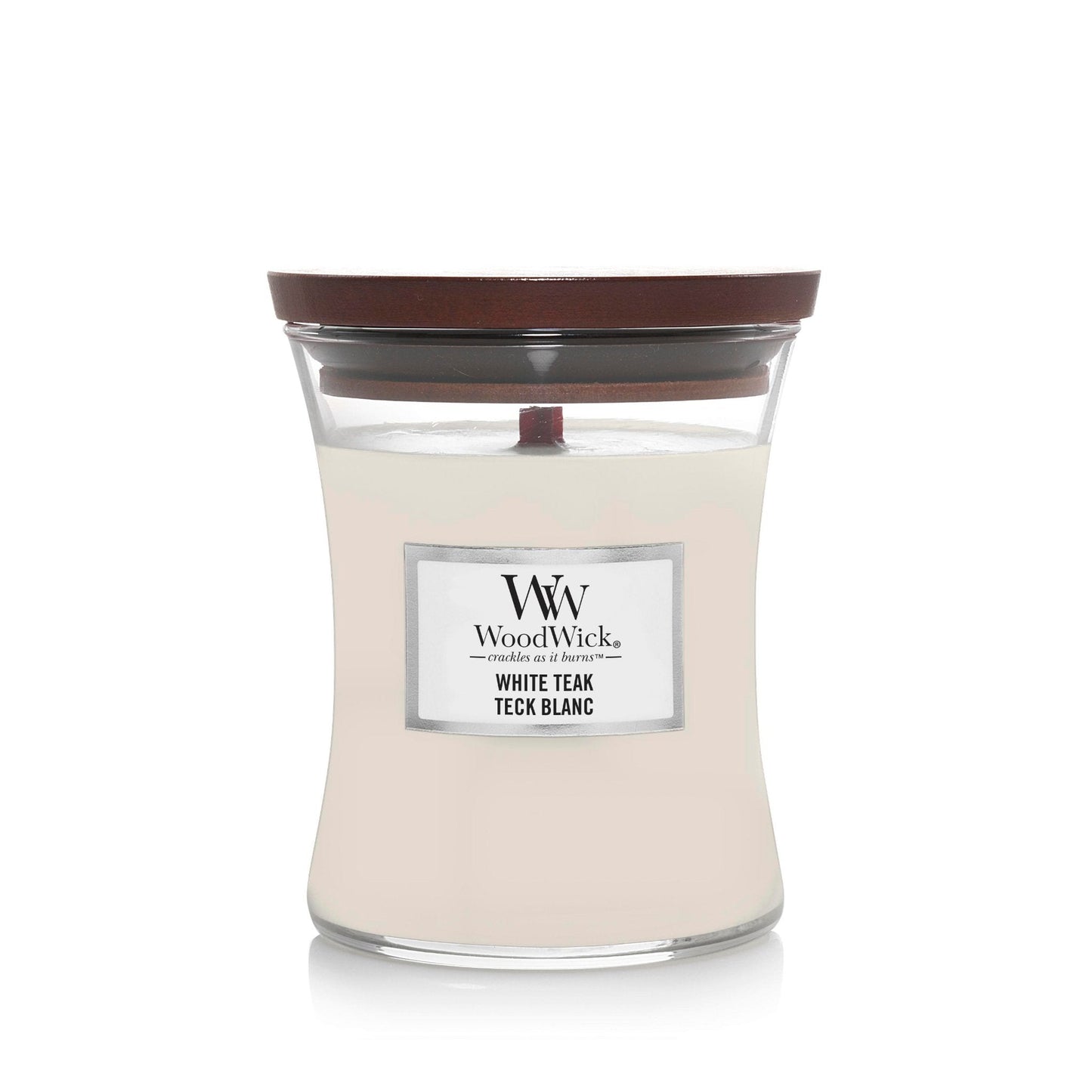 WoodWick White Teak Medium Candle bestellen