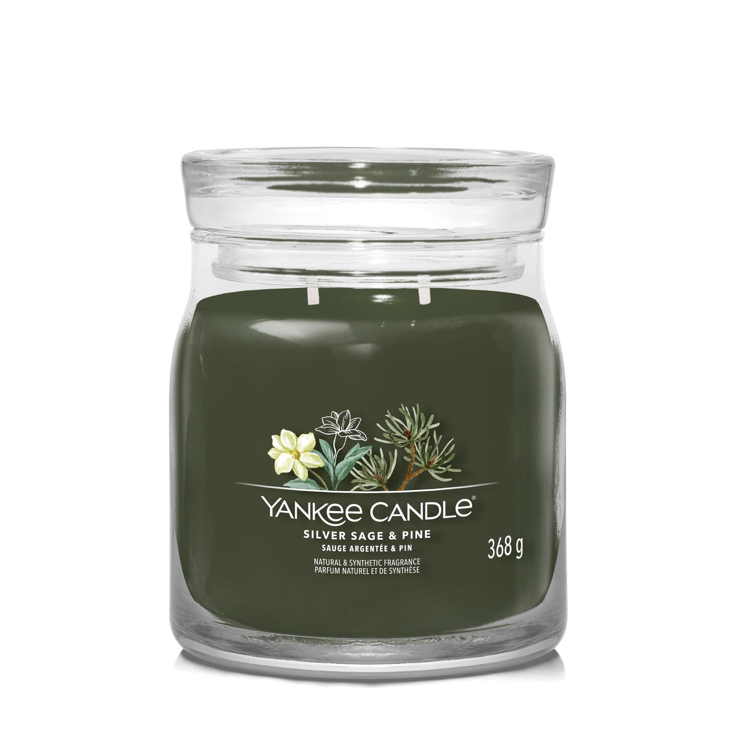 Yankee Candle Silver Sage & Pine Medium Jar