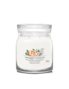 Yankee Candle White Spruce & Grapefruit Medium Jar