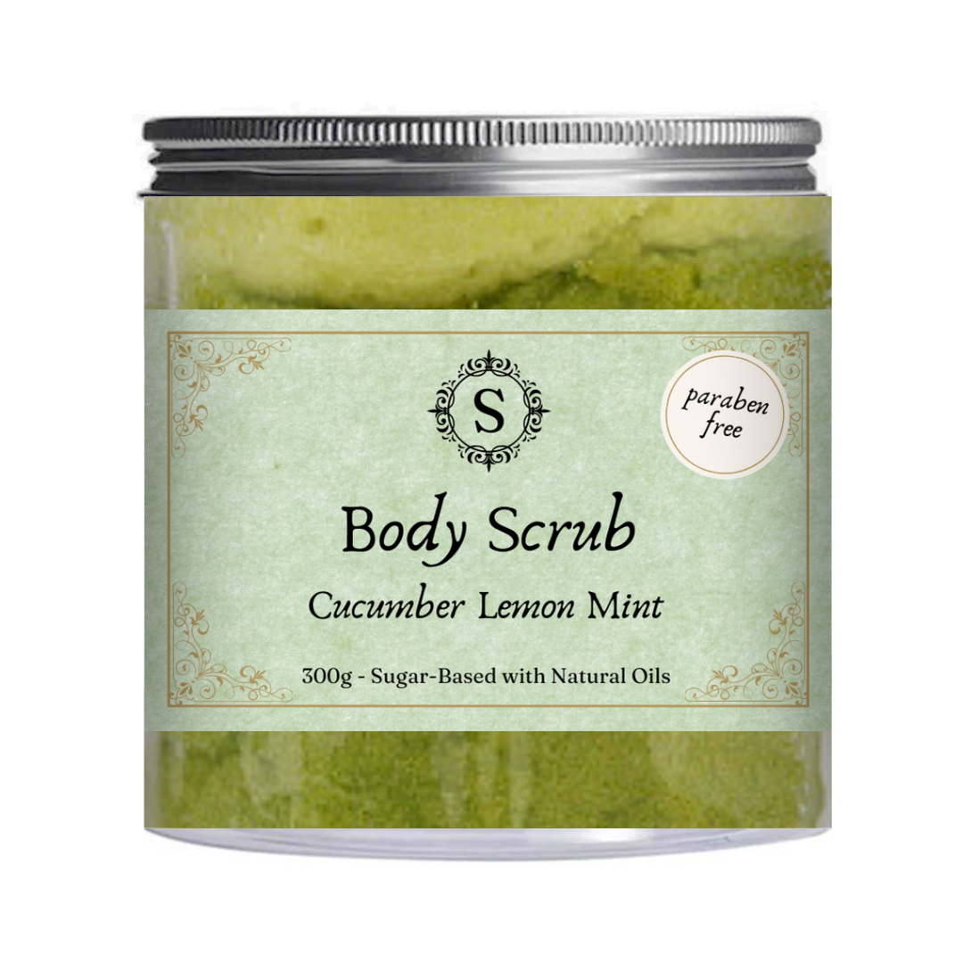 Scents & Soaps Body Scrub Cucumber Lemon Mint 300g - Scents & Soaps