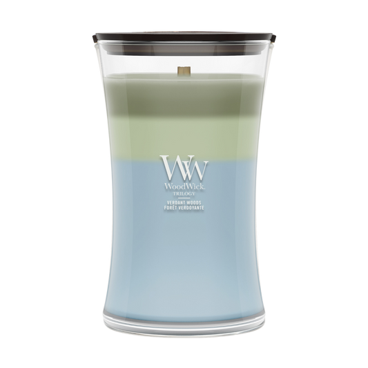 WoodWick Verdant Woods Large Trilogy Candle