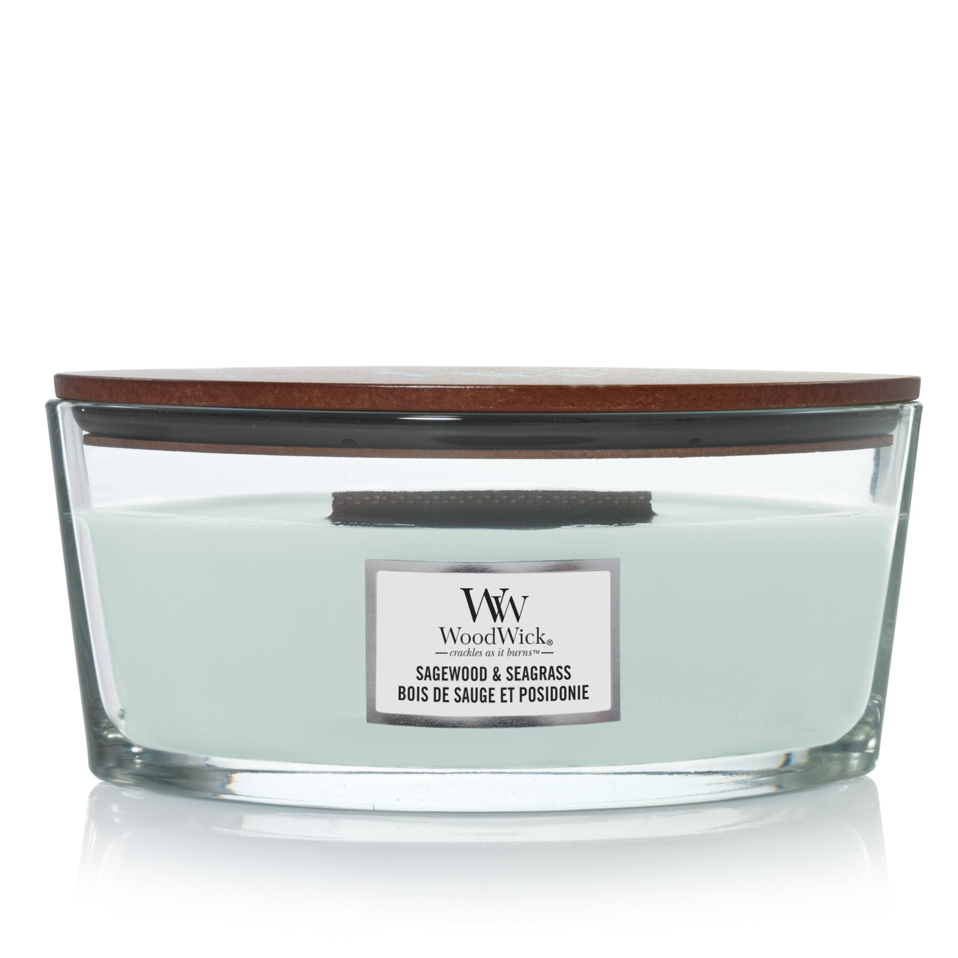 WoodWick Sagewood & Seagrass Ellipse Candle