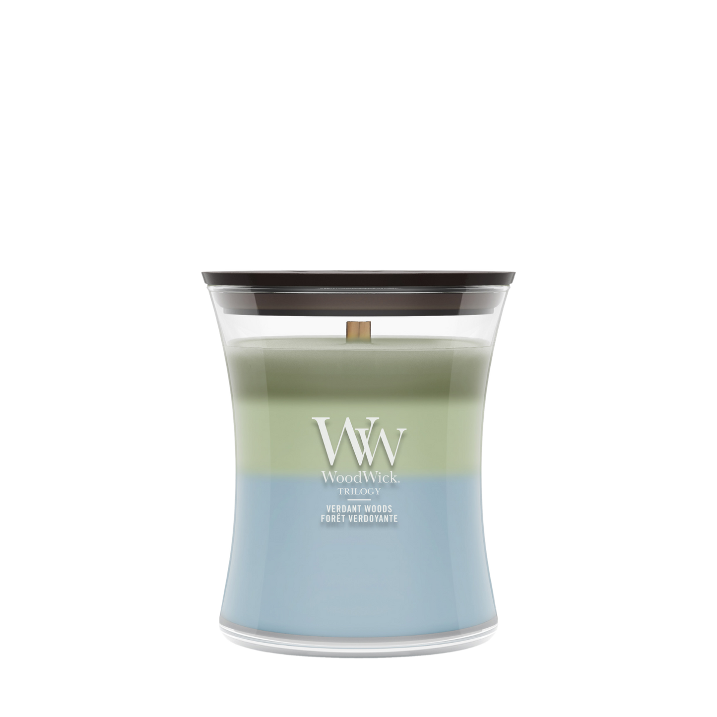 WoodWick Verdant Woods Medium Trilogy Candle