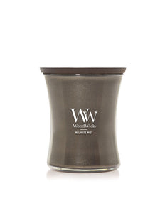 WoodWick Precious Metals Melanite Mist Medium Candle