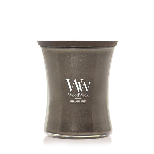 WoodWick Precious Metals Melanite Mist Medium Candle