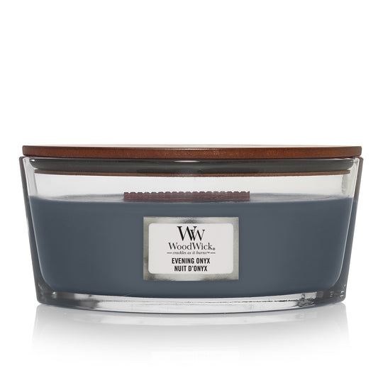 WoodWick Evening Onyx Ellipse Candle