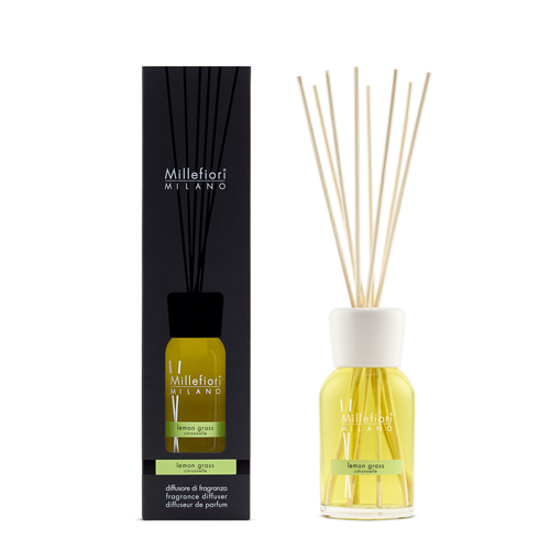 Millefiori Milano Reed Diffuser 250 ml Lemon Grass - Yankee Candle & WoodWick