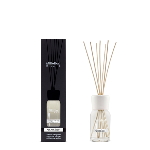 Millefiori Milano Reed Diffuser 100 ml White Paper Flowers - Yankee Candle & WoodWick