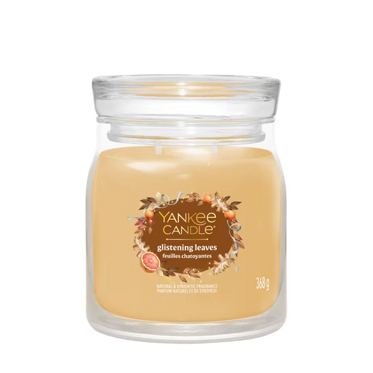 Yankee Candle Glistening Leaves Medium Jar