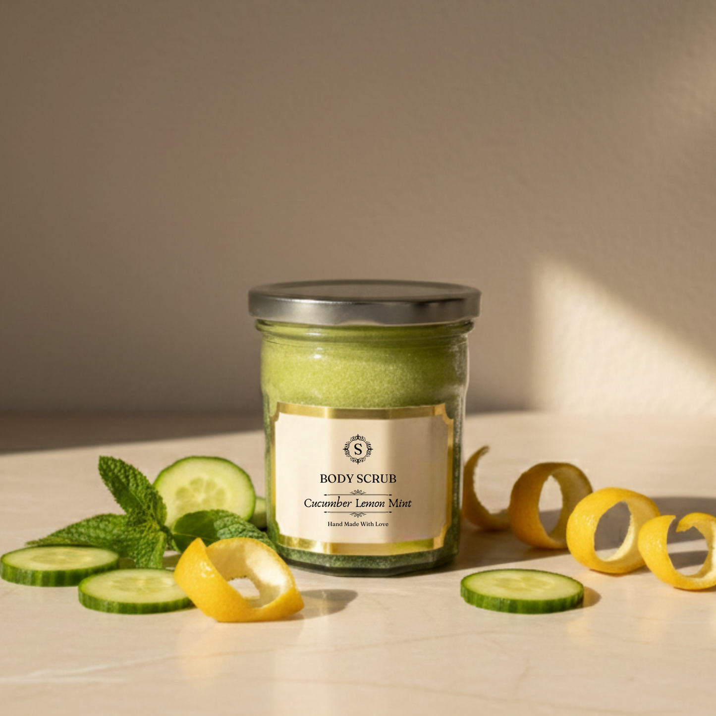 Scents & Soaps Body Scrub Cucumber Lemon Mint 300g