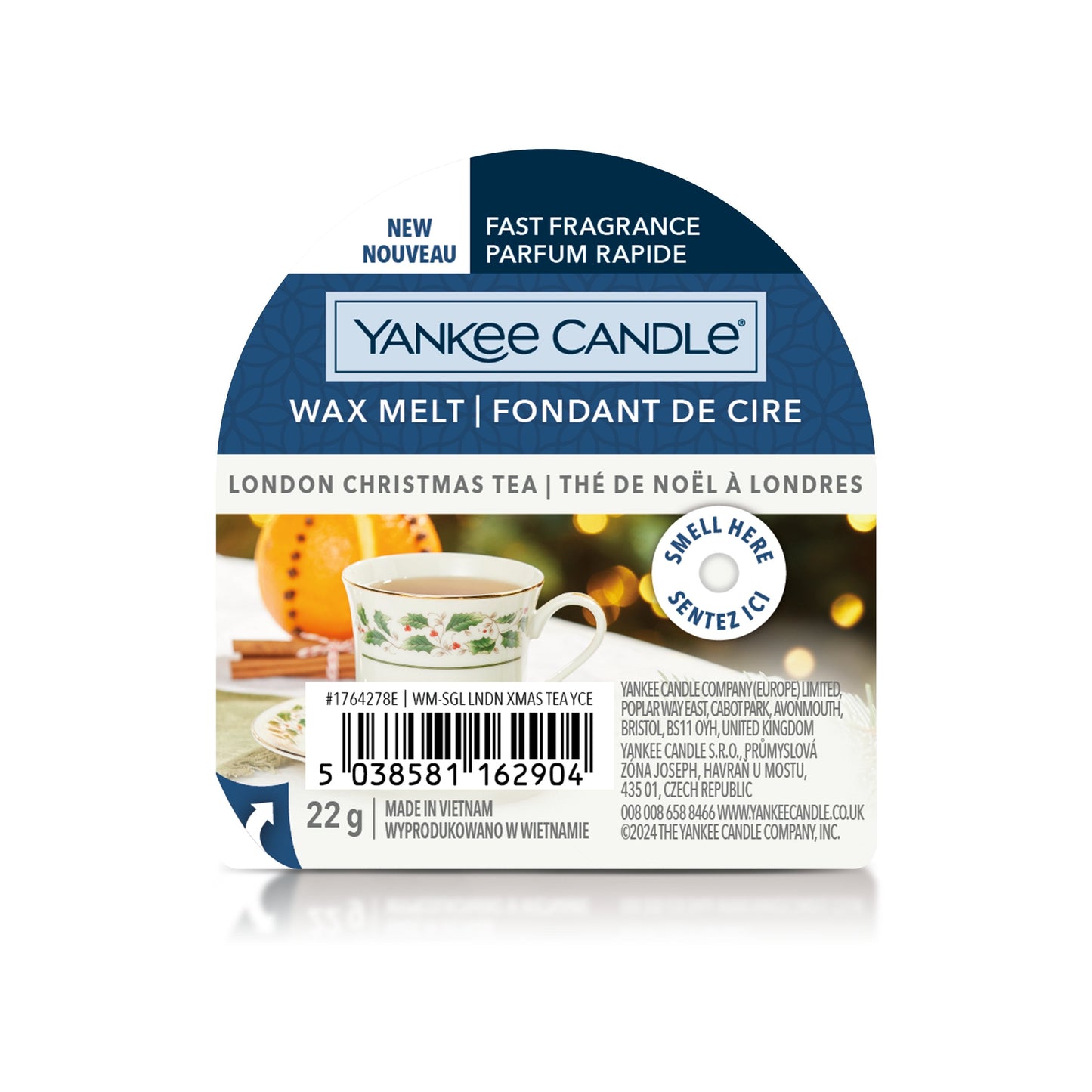 Yankee Candle London Christmas Tea Wax Melt