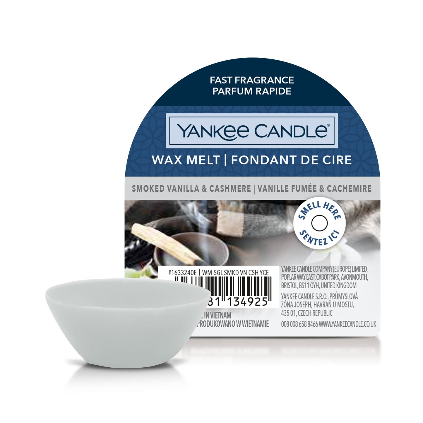 Yankee Candle Smoked Vanilla & Cashmere Wax Melt