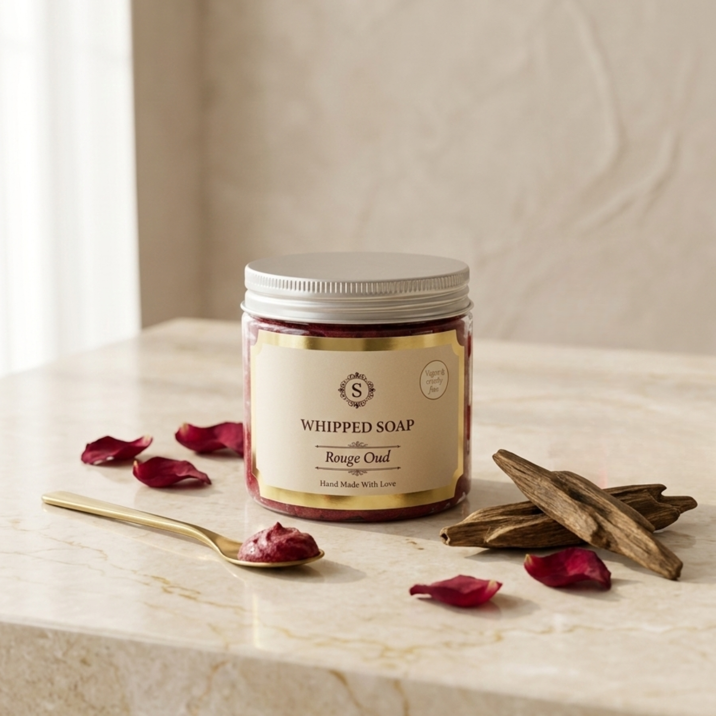 Scents & Soaps Whipped Soap Rouge Oud 120g