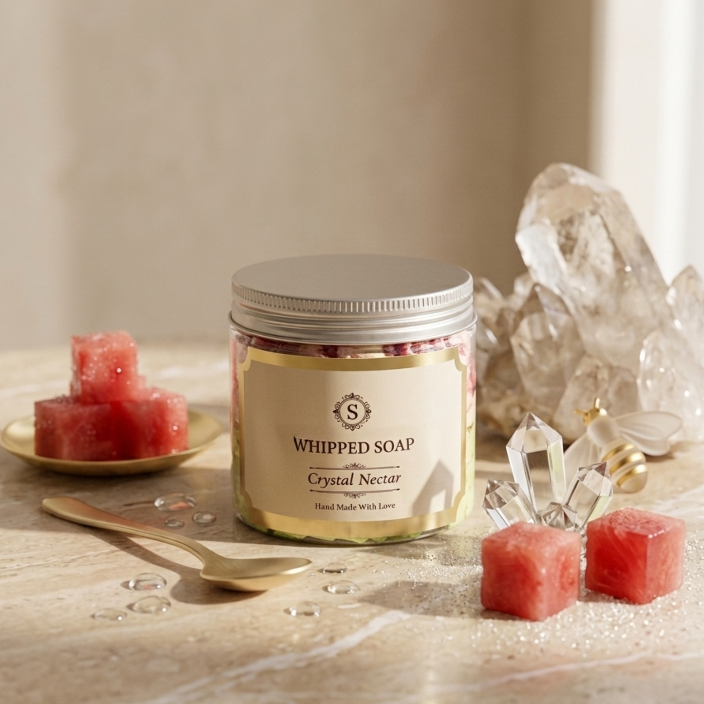 Scents & Soaps Whipped Soap Crystal Nectar 120g
