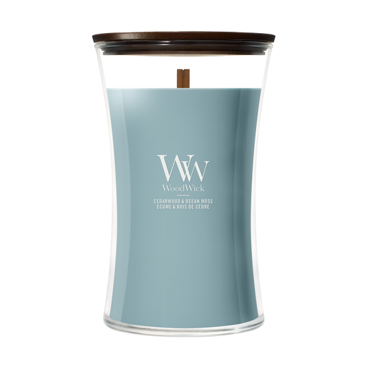 WoodWick Cedarwood & Ocean Moss Large Candle