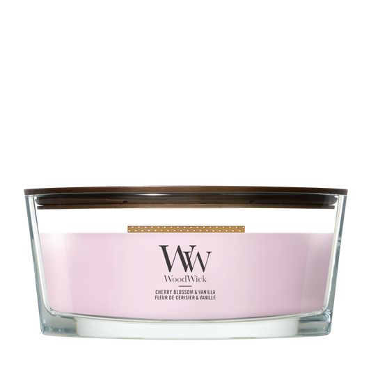 WoodWick Cherry Blossom & Vanilla Ellipse Candle