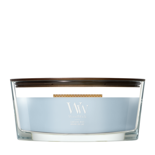 WoodWick Lakeside Mist Ellipse Candle