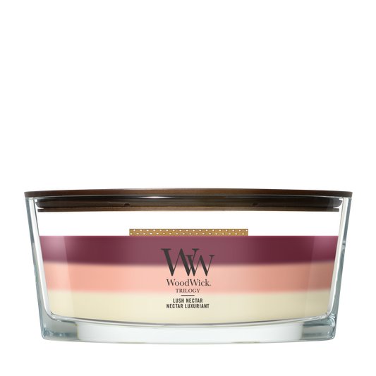 WoodWick Lush Nectar Ellipse Trilogy Candle