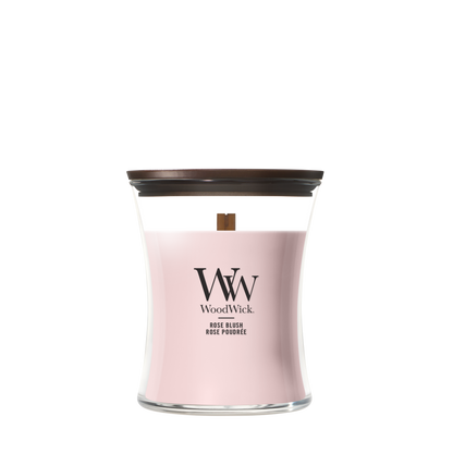 WoodWick Rose Blush Medium Candle