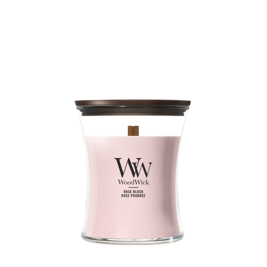 WoodWick Rose Blush Medium Candle