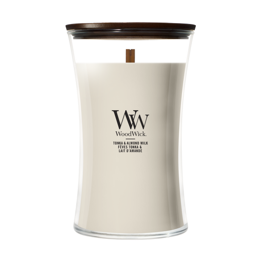 WoodWick Tonka & Almond Milk Large Candle