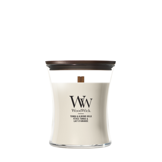 WoodWick Tonka & Almond Milk Medium Candle