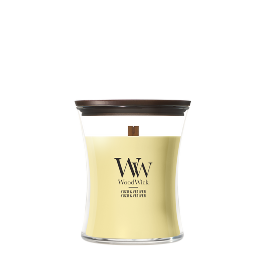 WoodWick Yuzu & Vetiver Medium Candle