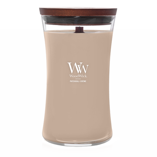 WoodWick Patchouli Crème Large Candle - Yankee Candle & WoodWick