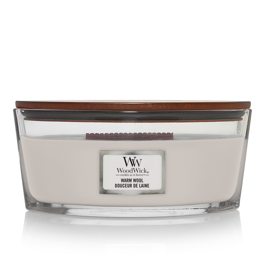 WoodWick Warm Wool Ellipse Candle